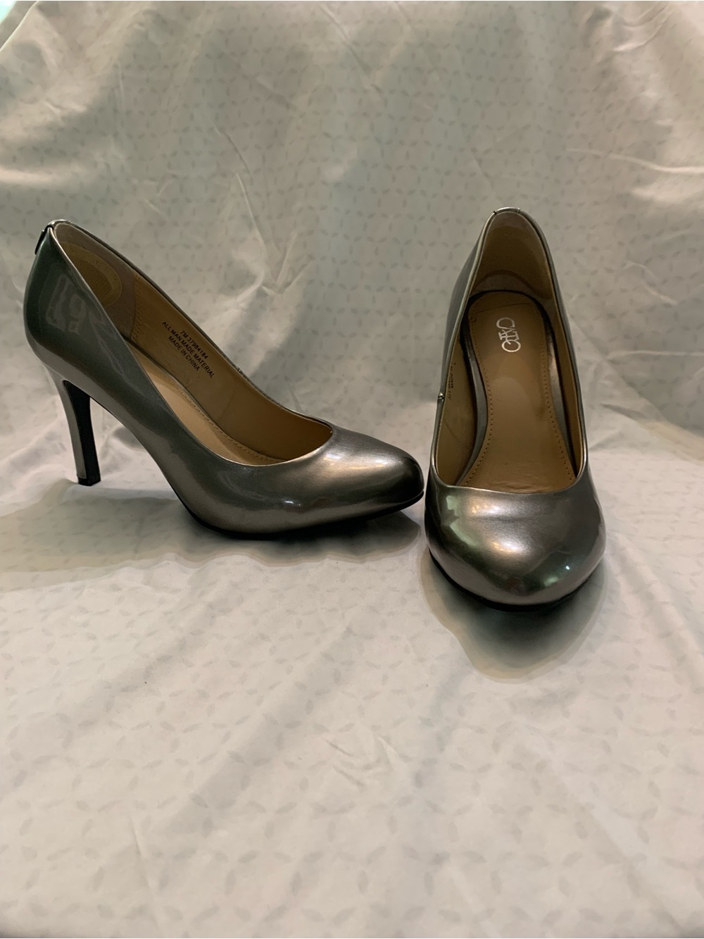 Cato Metallic Silver High Heel Pumps